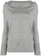 Snobby Sheep Long-sleeve Fitted Sweater - Grey