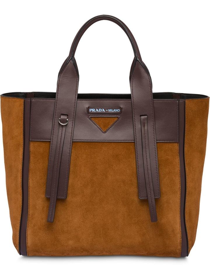 Prada Ouverture Medium Bag - Brown