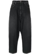 Twin-set Cropped Boyfriend Jeans - Black