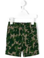 Stella Mccartney Kids - Printed Chino Shorts - Kids - Cotton - 18 Mth, Green