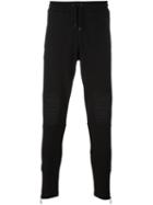 Marcelo Burlon County Of Milan Tapered Track Pants, Men's, Size: Large, Black, Cotton/polyester