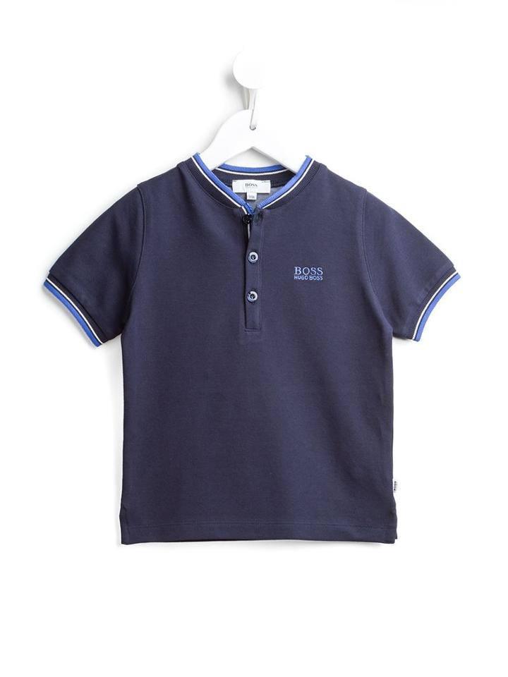 Boss Kids Band Collar Polo Shirt