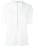 Antonio Berardi Collarless Shirt, Women's, Size: 38, White, Cotton