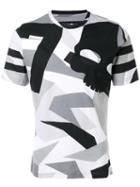 Hydrogen Camouflage Print T-shirt, Men's, Size: Large, Black, Cotton