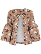 Adriana Degreas - Printed Coat - Women - Cotton/spandex/elastane/viscose - P, Brown, Cotton/spandex/elastane/viscose