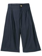 Versace Vintage 1980's Wide Shorts - Blue