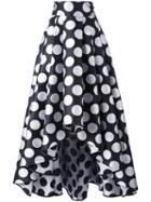 Ultràchic - Polka Dot Maxi Skirt - Women - Silk/polyester - 42, Grey, Silk/polyester