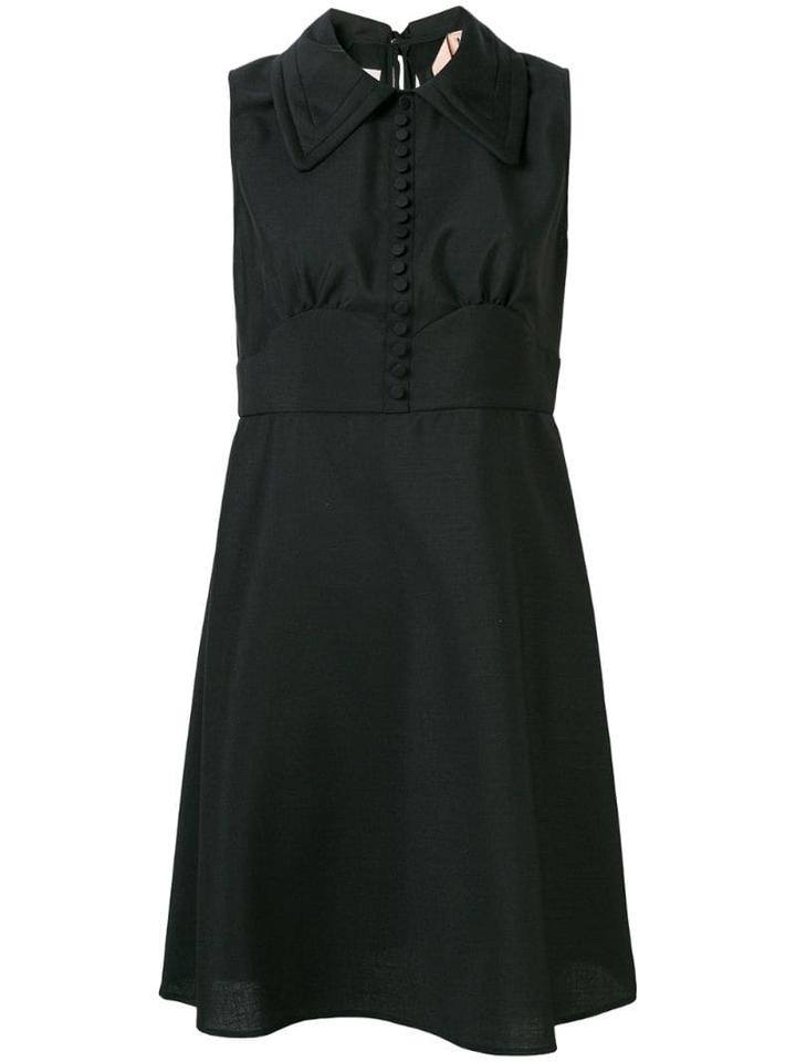Nº21 Micro Button Dress - Black