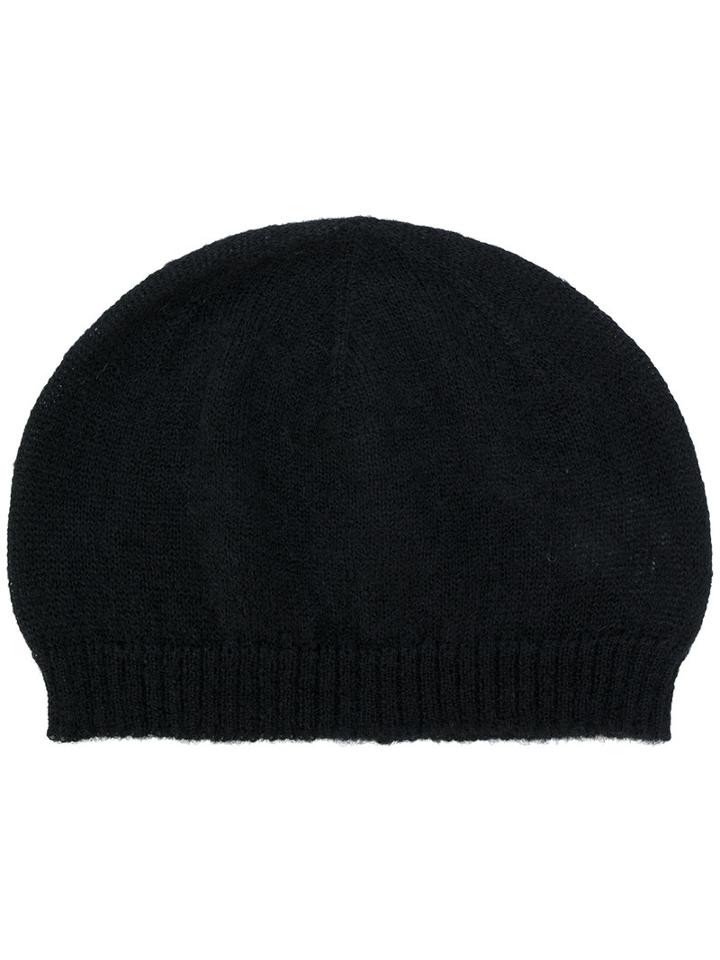 Rick Owens - Ribbed Beanie - Men - Polyamide/alpaca - One Size, Black, Polyamide/alpaca