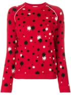 Red Valentino Star Pattern Knit Sweater