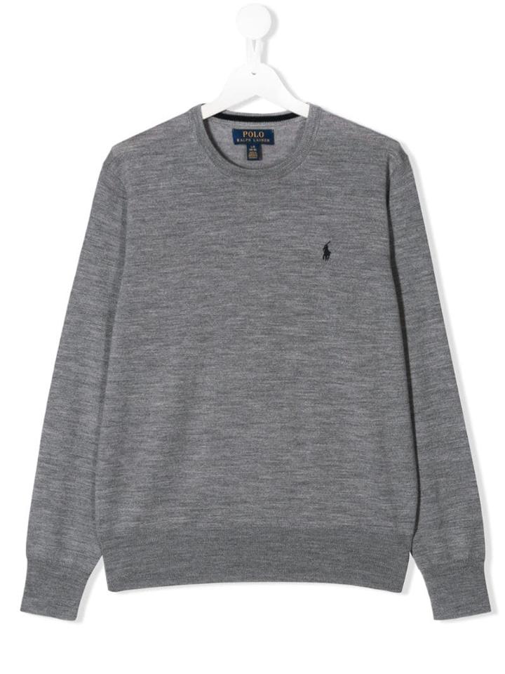 Ralph Lauren Kids Logo Embroidered Sweatshirt - Grey
