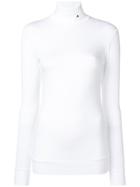 Ambush Roll Neck Fitted Top - White