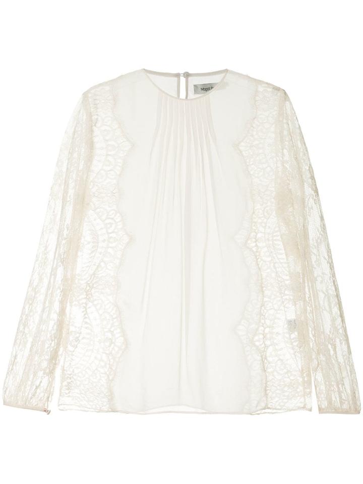 Magali Pascal Lace Detail Blouse - White