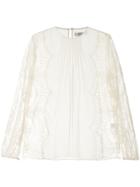 Magali Pascal Lace Detail Blouse - White