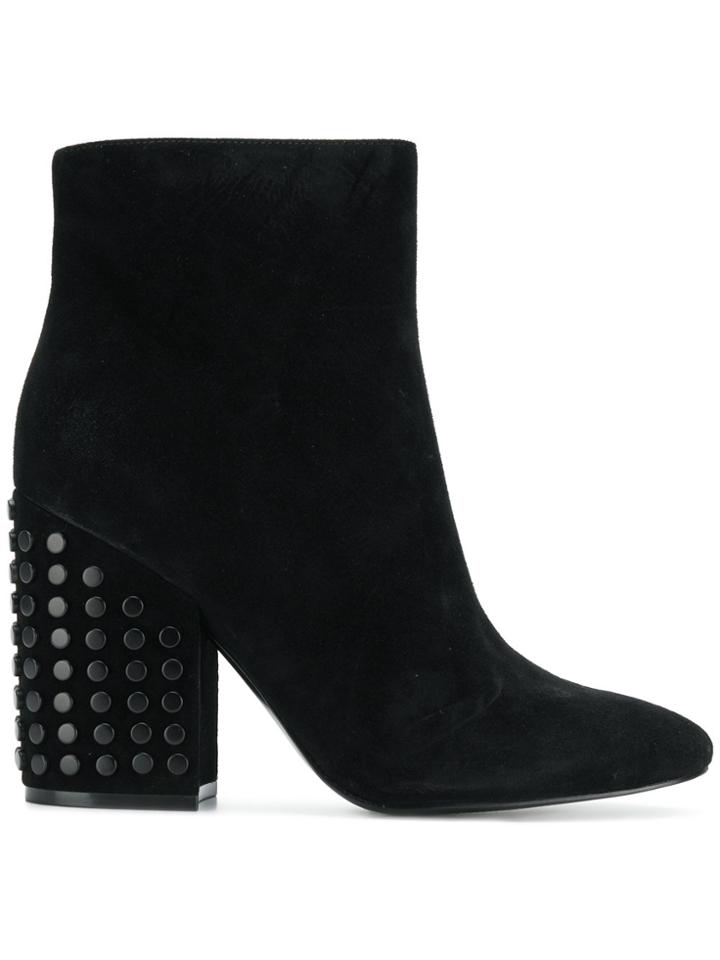 Kendall+kylie Baker Studded Ankle Boots - Black