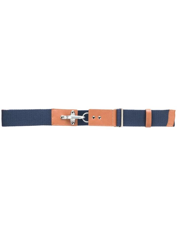 Fay Panelled Belt - Blue