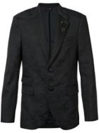 Neil Barrett Camouflage Trim Suit Jacket - Blue