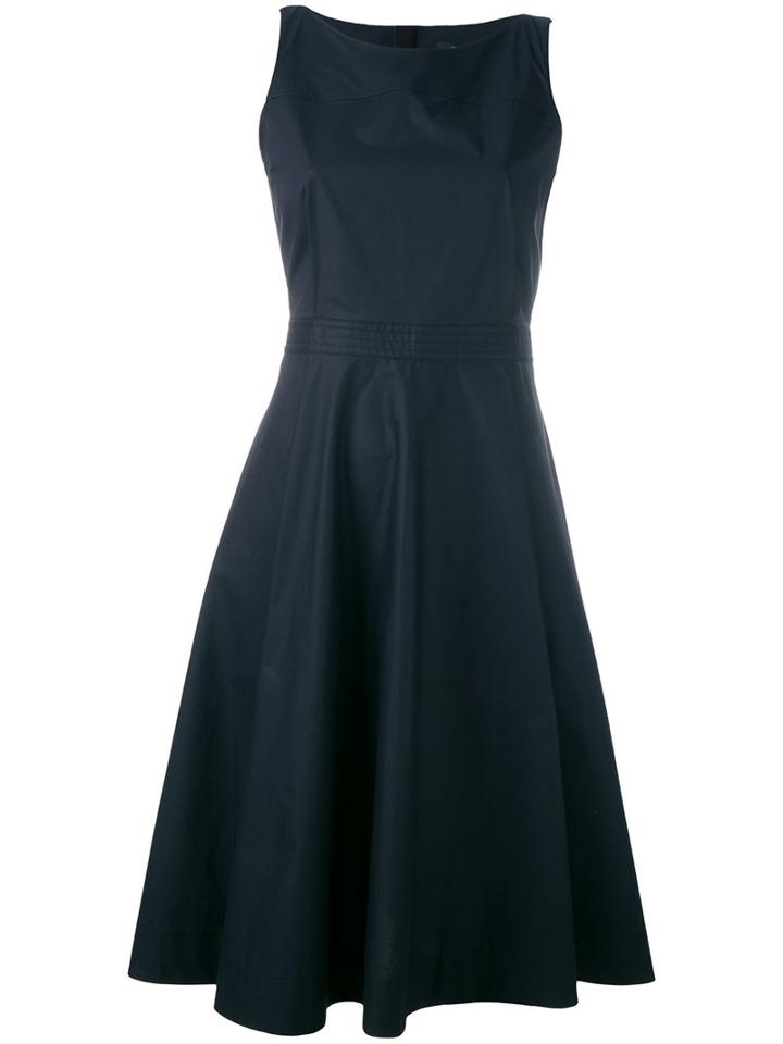 Paule Ka Knee-length Sleeveless Dress, Women's, Size: 42, Blue, Cotton/spandex/elastane