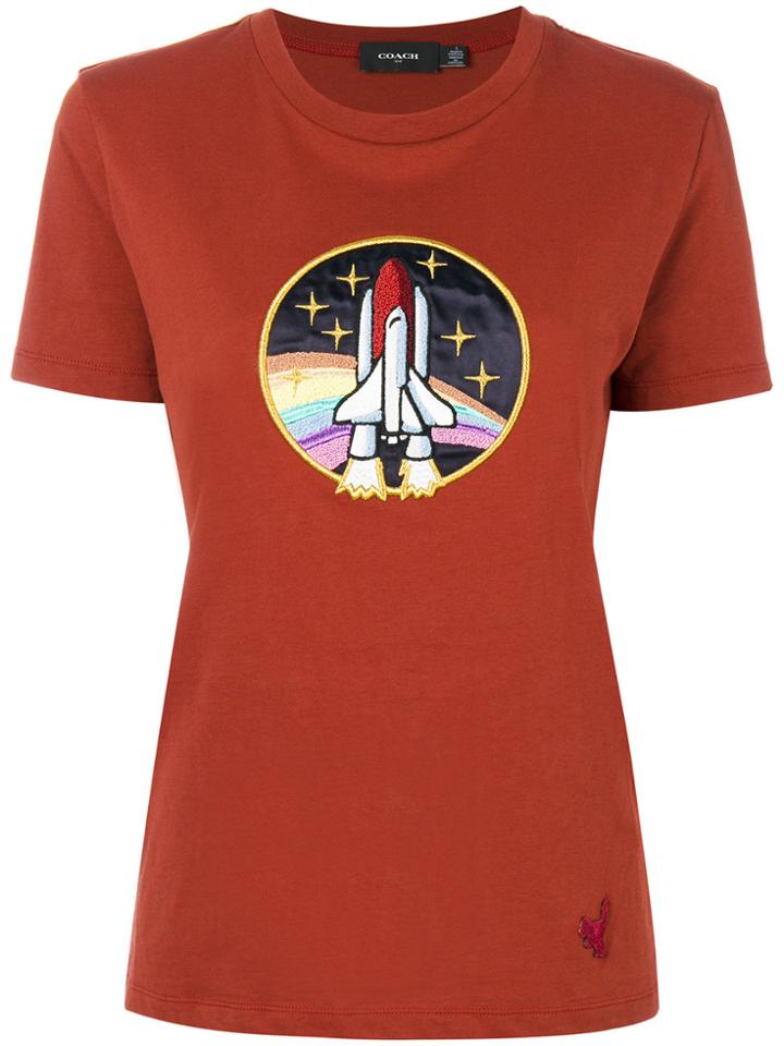 Coach Spaceship Applique T-shirt - Red