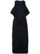Comme Des Garçons Vintage Blotchy Print Dress - Blue