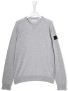 Stone Island Junior Crew Neck Sweater - Grey