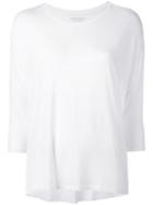Majestic Filatures - Three-quarters Sleeve T-shirt - Women - Elastodiene/viscose - 2, White, Elastodiene/viscose