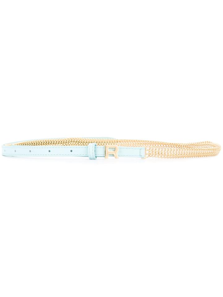 Rochas Chain Embellished Belt - Metallic
