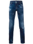 Dsquared2 Slim Distressed Jeans, Men's, Size: 56, Cotton/spandex/elastane/polyester