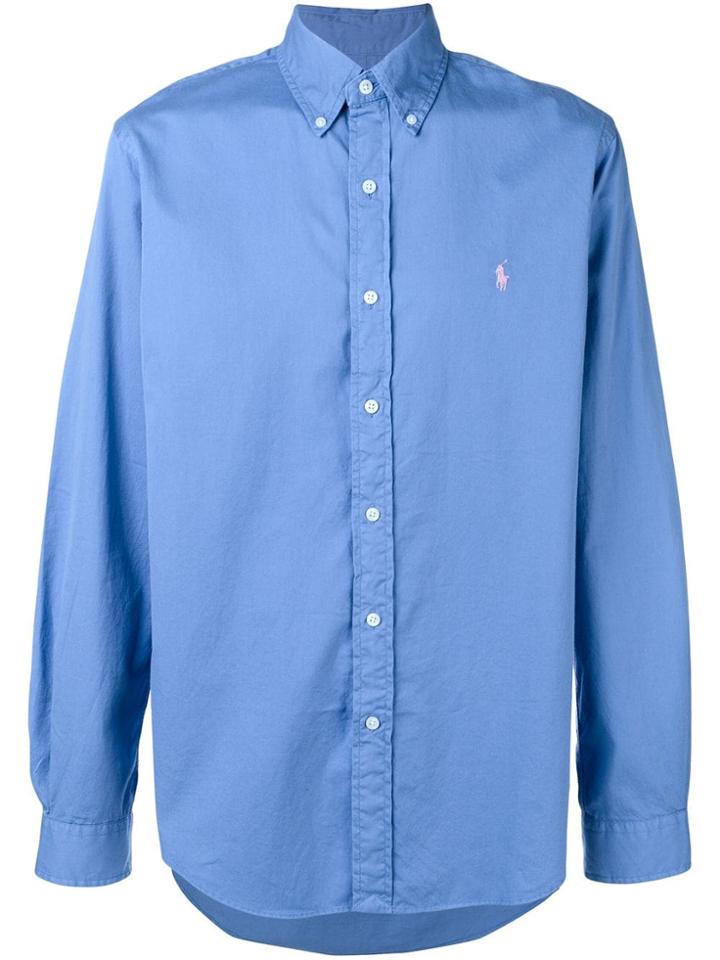 Ralph Lauren Embroidered Pony Shirt - Blue