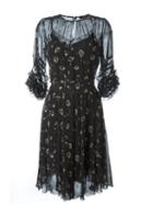 Etro Floral Print Frill Dress