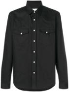 Ami Paris Press Button Ami Fit Shirt - Black