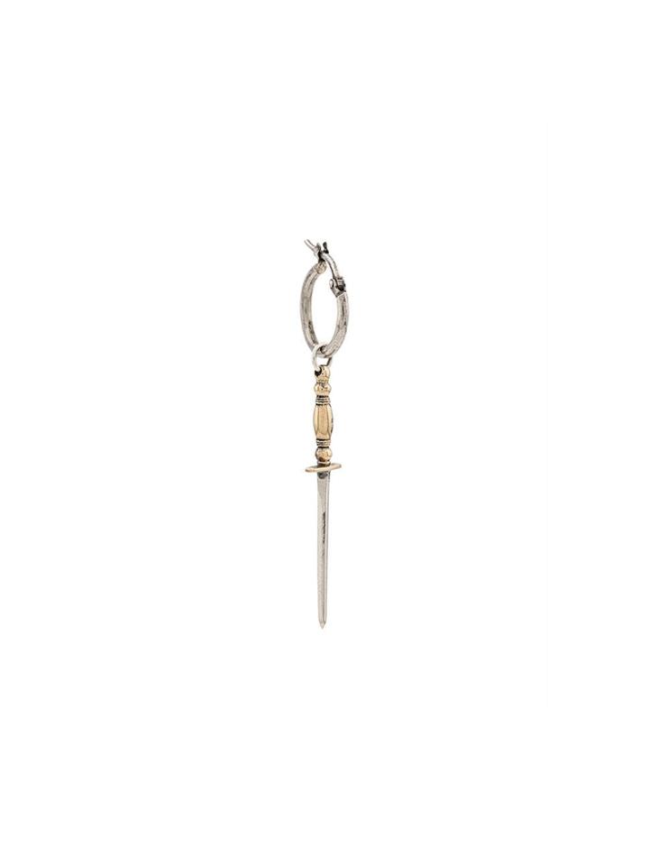 Ugo Cacciatori Sword Earrings - Silver