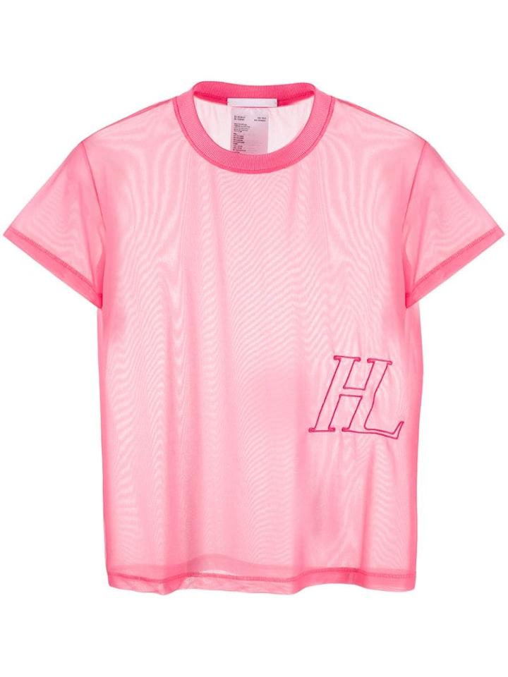 Helmut Lang Transparent Effect T-shirt - Pink