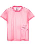 Helmut Lang Transparent Effect T-shirt - Pink
