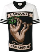 Gucci Monkey Print T-shirt, Men's, Size: Large, Black, Cotton