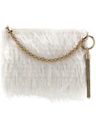 Jimmy Choo Jimmy Choo Callietif White Furs & Skins->leather
