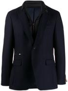 Paoloni Blazer With Brooch Detail - Blue