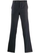 Ps Paul Smith Check Pattern Trousers - Blue