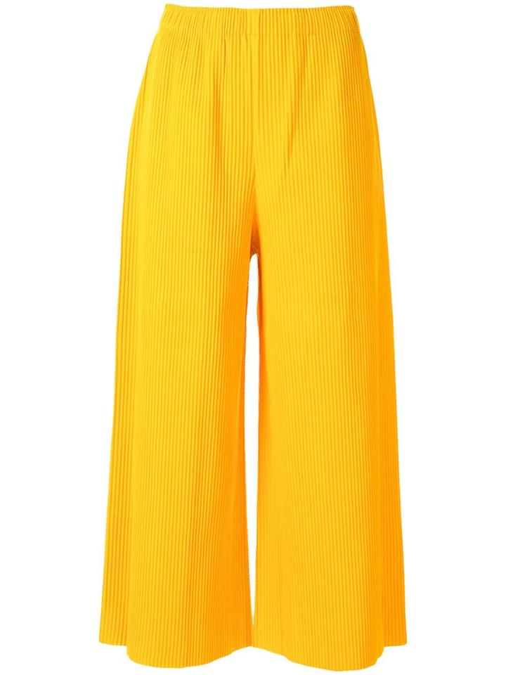 Issey Miyake Cauliflower Apoc Wide Leg Trousers - Yellow