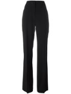 Sonia Rykiel High-rise Flared Trousers, Women's, Size: 38, Black, Viscose/acetate/spandex/elastane