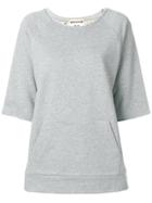 Semicouture Raw Hem Sweatshirt - Grey
