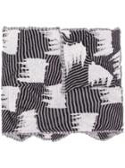 Homme Plissé Issey Miyake Ripped Edges Scarf - Grey