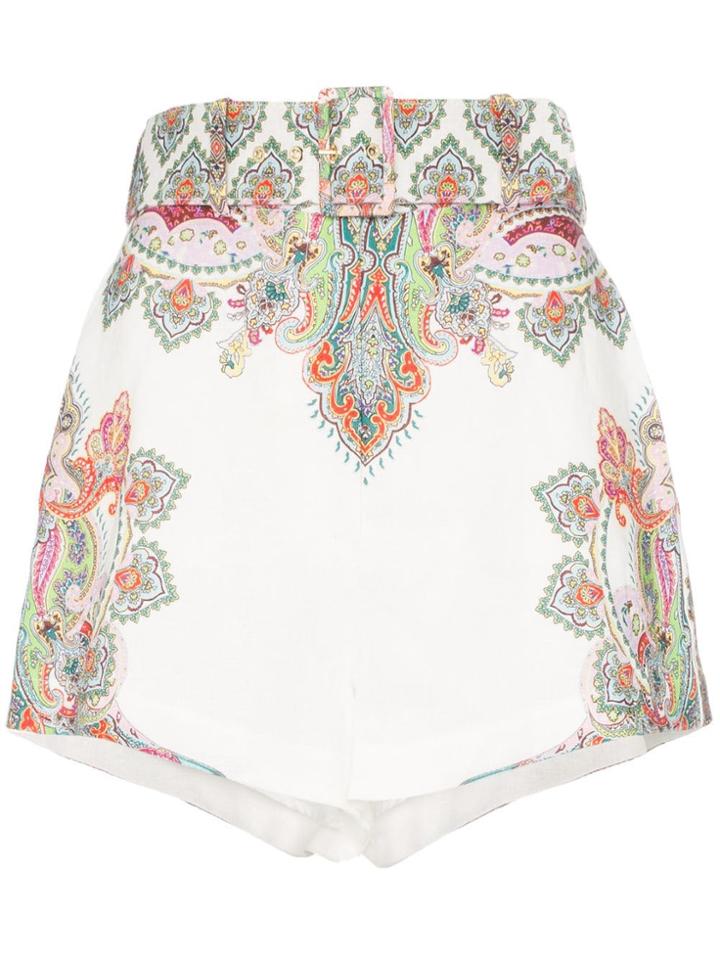 Zimmermann Ninety-six Filigree Shorts - White
