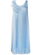 P.a.r.o.s.h. Pleated Dress - Blue