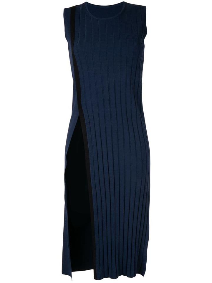 Des Prés Front Slit Top - Blue