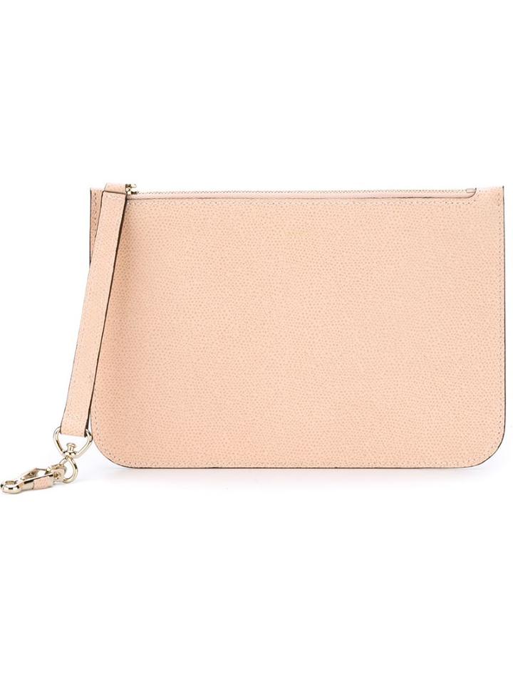 Valextra Small Zip Clutch Bag