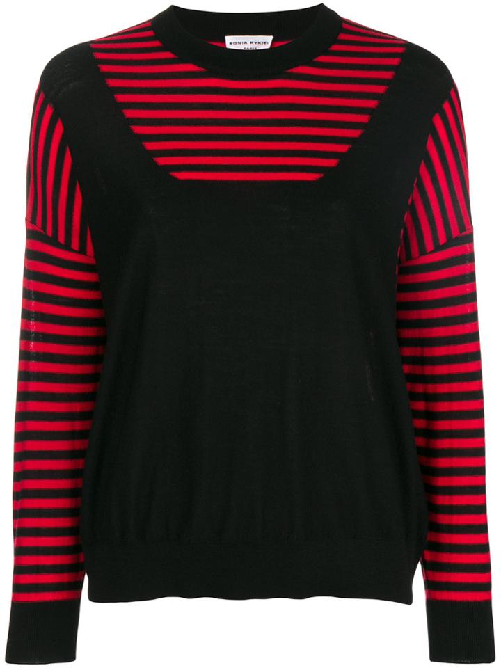 Sonia Rykiel Layered Striped Jumper - Black
