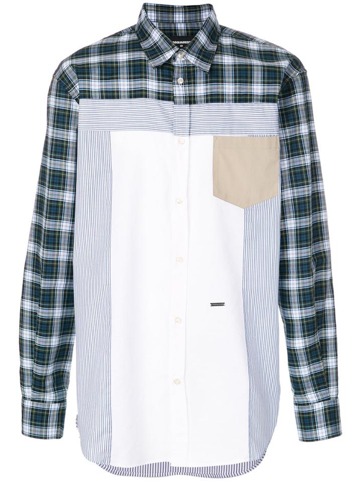 Dsquared2 Block Pattern Shirt - Multicolour