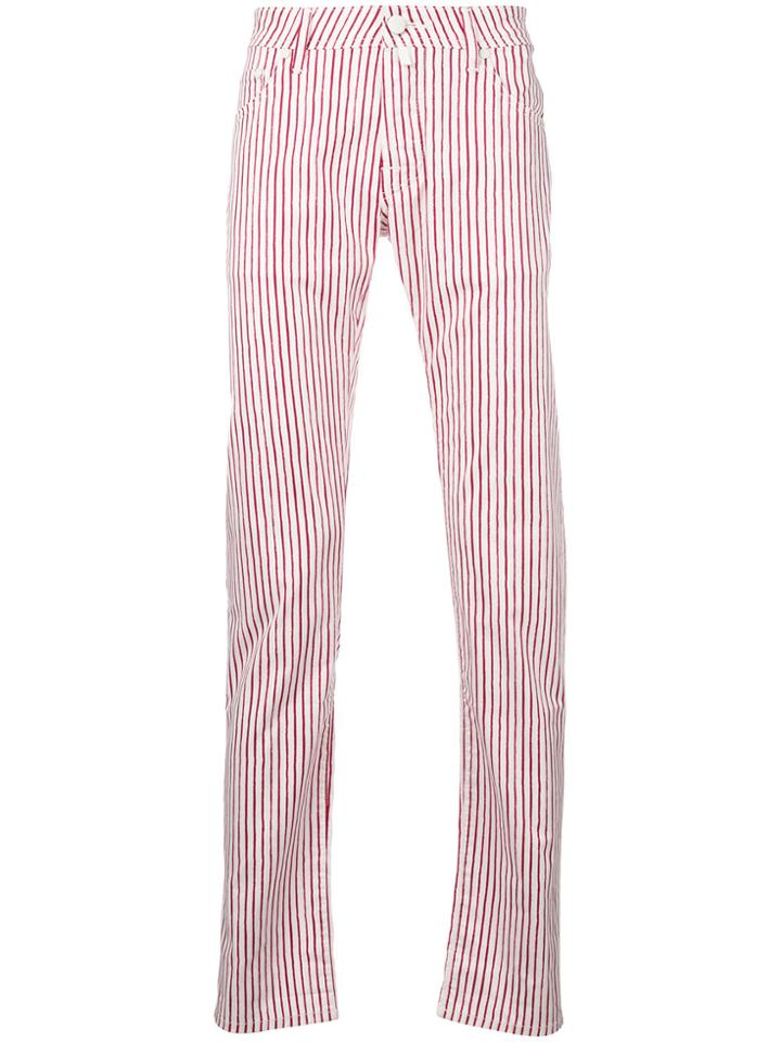 Jacob Cohen Candy Stripe Jeans - White