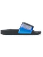 Marcelo Burlon County Of Milan Ombré Slide Sandals - Blue